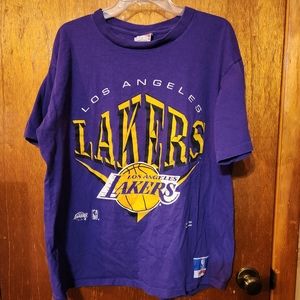 Vintage Nutmeg Mills Unisex Lakers NBA T-shirt